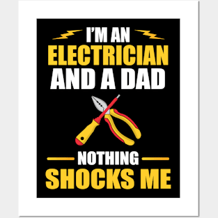 Electrician Dad Father’s Day Electrical Engineer Posters and Art